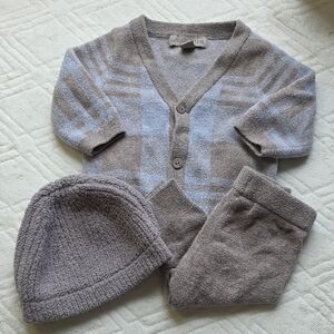 Barefoot Dreams Soft Gray Baby Outfit
